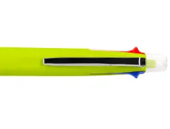 Stylo-bille liderpapel 5 en 1 pointe 0.5mm trait 0.7mm rétractable 4 couleurs d'encre porte-mine 0.5mm gomme