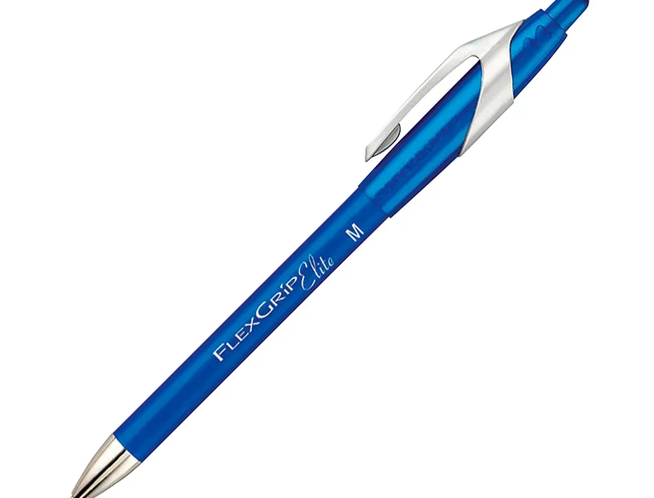Stylo-bille paper mate flexgrip retractable encre gel pointe 0.7mm couleur bleu