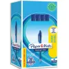Stylo-bille paper mate flexigrip élite écriture large 0.7mm encre douce corps caoutchouté ant-glisse bleu pack 30u+6