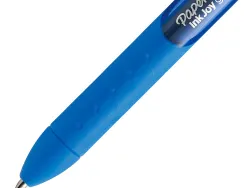 Stylo-bille paper mate inkjoy gel rétractable écriture moyenne 0.7mm encre douce grip coloris bleu