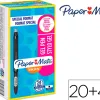 Stylo-bille paper mate inkjoy encre gel noire fluide résistebavure séchage ultra rapide pointe moyenne 20+4 gratuits