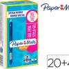 Stylo-bille paper mate inkjoy encre gel bleue fluide résistebavure séchage ultra rapide pointe moyenne 20+4 gratuits