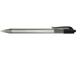 Stylo-bille paper mate inkjoy 100 écriture moyenne 0.7mm encre ultra douce résiste bavures rétractable coloris noir