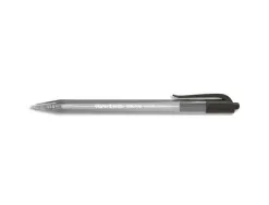 Stylo-bille paper mate inkjoy 100 écriture moyenne 0.7mm encre ultra douce résiste bavures rétractable coloris noir