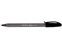 Stylo-bille paper mate inkjoy 100 écriture moyenne 0.7mm ultra douce corps triangulaire résiste bavures coloris noir