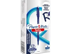 Stylo-bille paper mate replay colors gommmable pointe moyenne 1,0mm trace 0,8mm coloris bleu