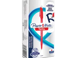 Stylo-bille paper mate replay colors gommmable pointe moyenne 1,0mm trace 0,8mm coloris rouige