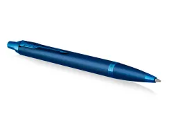 Stylo-bille parker im monochrome bleu pointe moyenne encre bleu etui cadeau