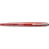 Stylo-bille parker jotter world londres retractable clip corps rouge metallise pointe moyenne encre bleue