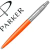 Stylo-bille parker jotter retractable pointe moyenne finition orange brillante avec 1 recharge quinkflow