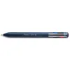 Stylo-bille pentel 4 couleurs izee retractable pointe large 1mm clip metal corps bleu fonce