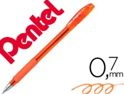 Stylo-bille pentel feel-it écriture moyenne pointe 0.7mm encre coloris orange