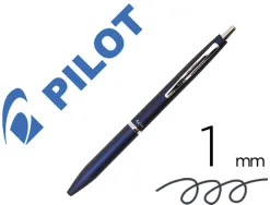 Stylo-bille pilot acro 1000 retractable pointe moyenne 1mm encre noire rechargeable coloris bleu marine avec coffret