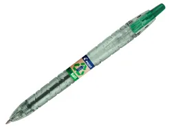 Stylo-bille pilot b2p ecoball begreen retractable rechargeable. pointe moyenne. coloris vert