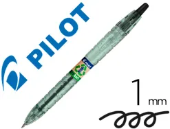 Stylo-bille pilot b2p ecoball begreen retractable rechargeable. pointe moyenne. coloris noir 621581