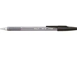 Stylo-bille pilot bp-s écriture fine 0.3mm encre douce pointe indéformable rechargeable corps translucide coloris noir
