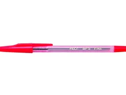 Stylo-bille pilot bp-s écriture fine 0.3mm encre douce pointe indéformable rechargeable corps translucide coloris rouge