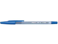 Stylo-bille pilot bp-s écriture fine 0.3mm encre douce pointe indéformable rechargeable corps translucide coloris bleu