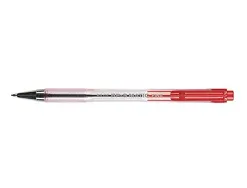 Stylo-bille pilot bp-s matic écriture fine 0.3mm 800m encre classique rétractable corps translucide rechargeable rouge