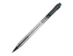 Stylo-bille pilot bp-s matic écriture fine 0.3mm 800m encre classique rétractable corps translucide rechargeable noir