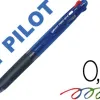 Stylo-bille pilot feed gp4 écriture moyenne 0.5mm encre classique rétractable grip caoutchouc 4 couleurs pack 10 unités