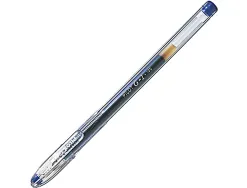 Stylo-bille pilot g1 5 écriture fine 0.3mm encre gel rechargeable corps translucide coloris bleu