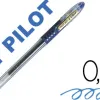 Stylo-bille pilot g1 grip écriture moyenne 0.5mm encre gel rechargeable corps translucide grip caoutchouc bleu