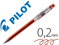 Stylo-bille pilot g-tec-c4 pointe hi-tec écriture extra fine 0.2mm encre gel corps translucide rouge