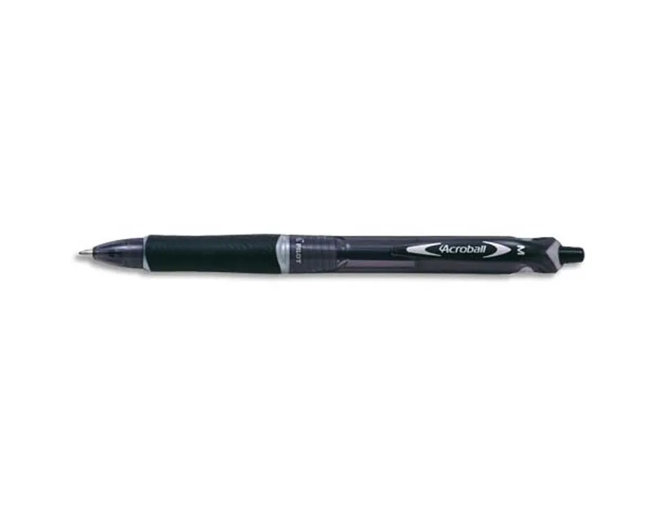 Stylo-bille pilot rt acroball begreen écriture moyenne 1.0mm rétractable glisse extrême corps couleur encre noire