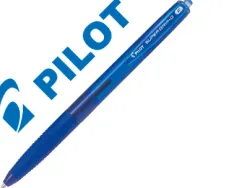 Stylo-bille pilot super grip g rétractable pointe fine coloris bleu