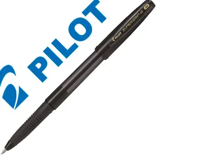 Stylo-bille pilot super grip g cap pointe moyenne coloris noir
