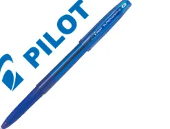 Stylo-bille pilot super grip g cap pointe fine coloris bleu