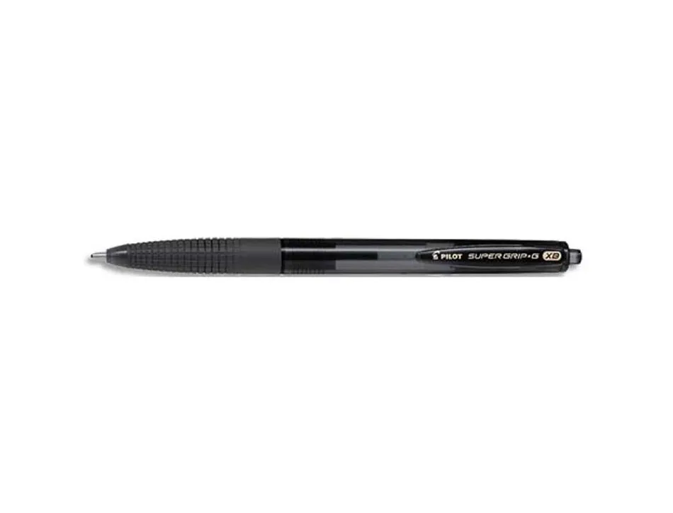 Stylo-bille pilot super grip g rétractable pointe extra large coloris noir