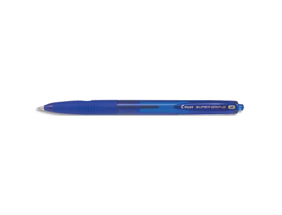 Stylo-bille pilot super grip g rétractable pointe moyenne coloris bleu bpgg-8r-m/1.0