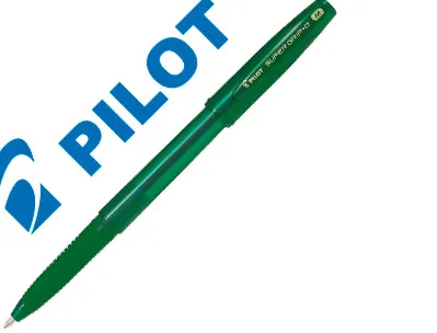 Stylo-bille pilot super grip g cap pointe moyenne coloris vert