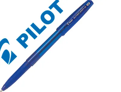 Stylo-bille pilot super grip g cap pointe moyenne coloris bleu