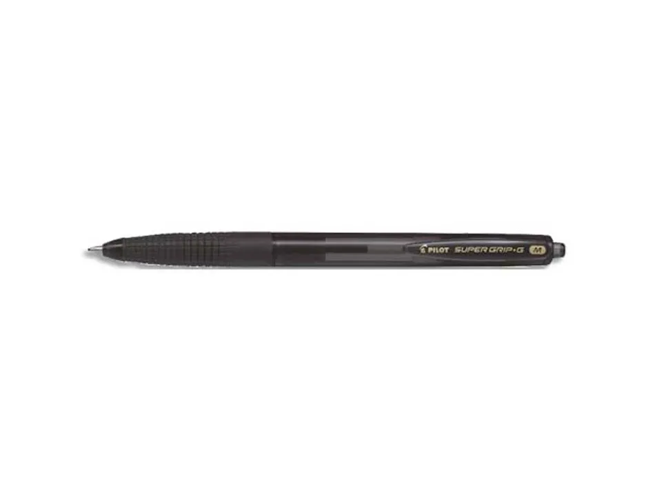 Stylo-bille pilot super grip g rétractable pointe moyenne coloris noir bpgg-8r-m/1.0