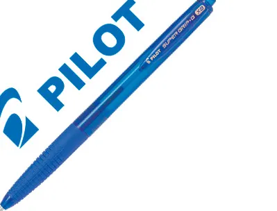 Stylo-bille pilot super grip g rétractable pointe extra large coloris bleu bpgg-8r-xb/1.6
