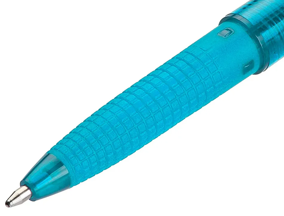 Stylo-bille pilot super grip g neon capuchon pointe moyenne bille ultra-resistante corps et