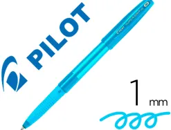 Stylo-bille pilot super grip g neon capuchon pointe moyenne bille ultra-resistante corps et