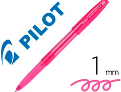 Stylo-bille pilot super grip g neon capuchon pointe moyenne bille ultra-resistante corps et
