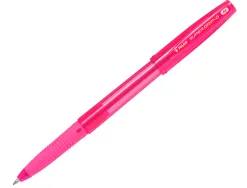 Stylo-bille pilot super grip g neon capuchon pointe moyenne bille ultra-resistante corps et