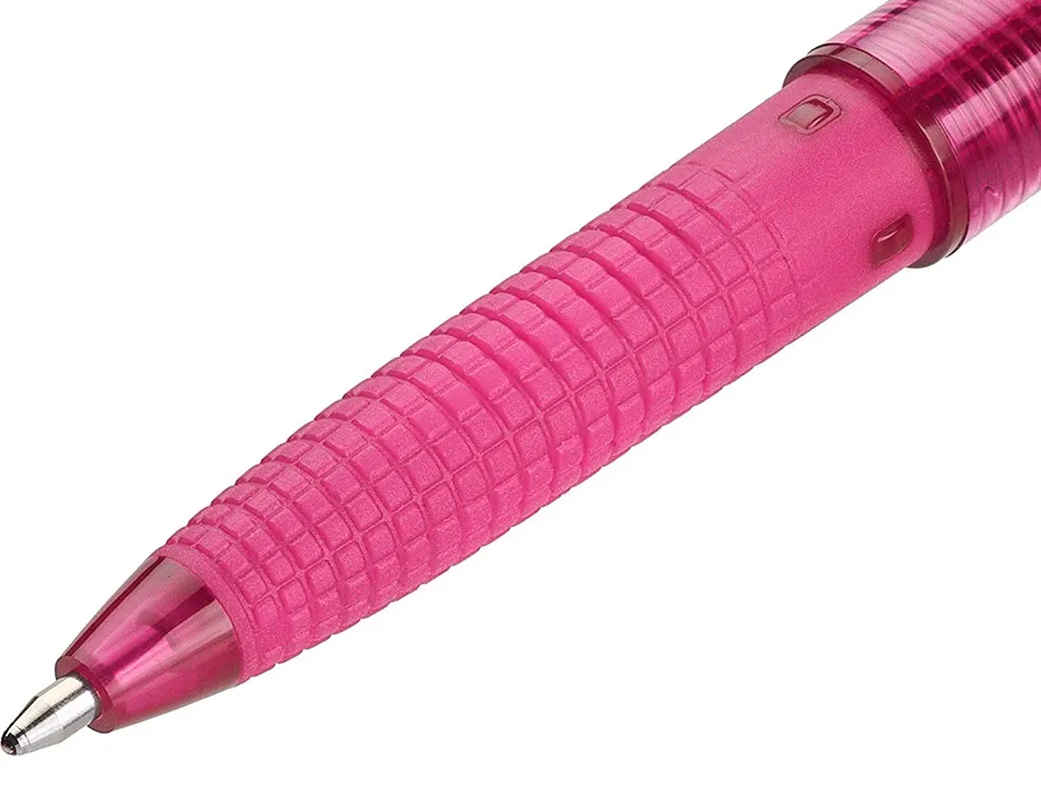 Stylo-bille pilot super grip g neon capuchon pointe moyenne bille ultra-resistante corps et