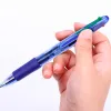 Stylo-bille q-connect 4 couleurs écriture moyenne 0.7mm corps translucide bleuté encre classique noir bleu rouge vert