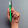 Stylo-bille q-connect biodegradable vert écriture moyene 0.5mm encre classique rétractable couleur bleu