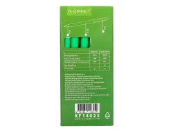 Stylo-bille q-connect biodegradable vert écriture moyene 0.5mm encre classique rétractable couleur bleu