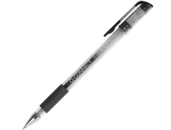 Stylo-bille q-connect écriture moyenne 0.5mm corps translucide grip caoutchouc coloris noir