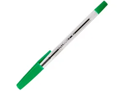 Stylo-bille q-connect écriture moyenne 0.7mm encre classique bille indéformable capuchon couleur encre vert