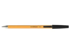 Stylo-bille q-connect écriture fine 0.3mm encre classique bille indéformable capuchon encre couleur noir