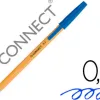 Stylo-bille q-connect écriture fine 0.3mm encre classique bille indéformable capuchon encre couleur bleu